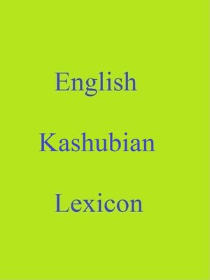 cover image of English Kashubian Lexicon